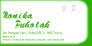 monika puholak business card